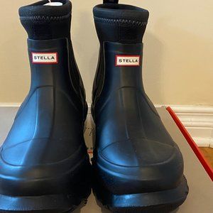 STELLA MCCARTNEY X HUNTER   Ankle Boots In Black Size 10 US / 8 UK